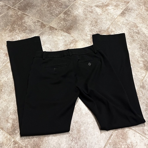 Express Design Studio Bootcut Low Rise Pants Size 0 Stretch Pockets Solid Black - Picture 2 of 9